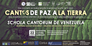 Cantos de paz a la Tierra, una propuesta sensorial novedosa de la mano de la Schola Cantorum de Venezuela