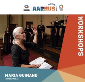 María Guinand en los Juegos Corales Europeos y el Gran Premio de las Naciones